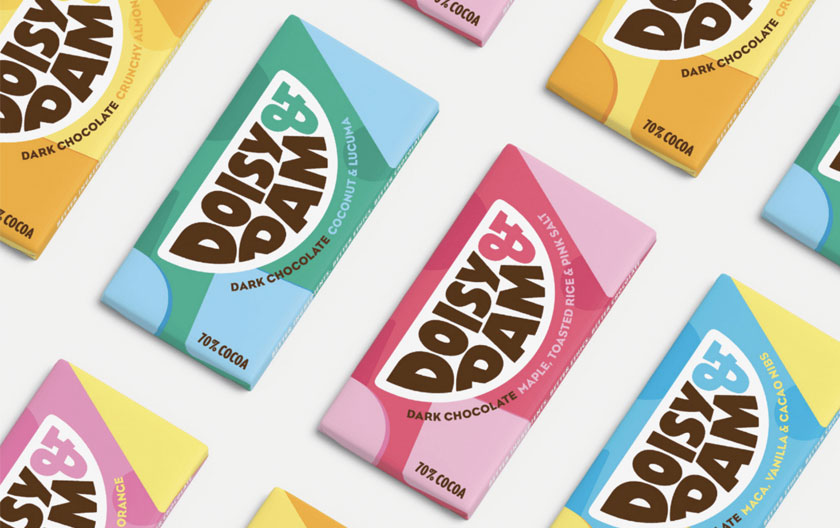 Doisy & Dam Chocolate Packaging