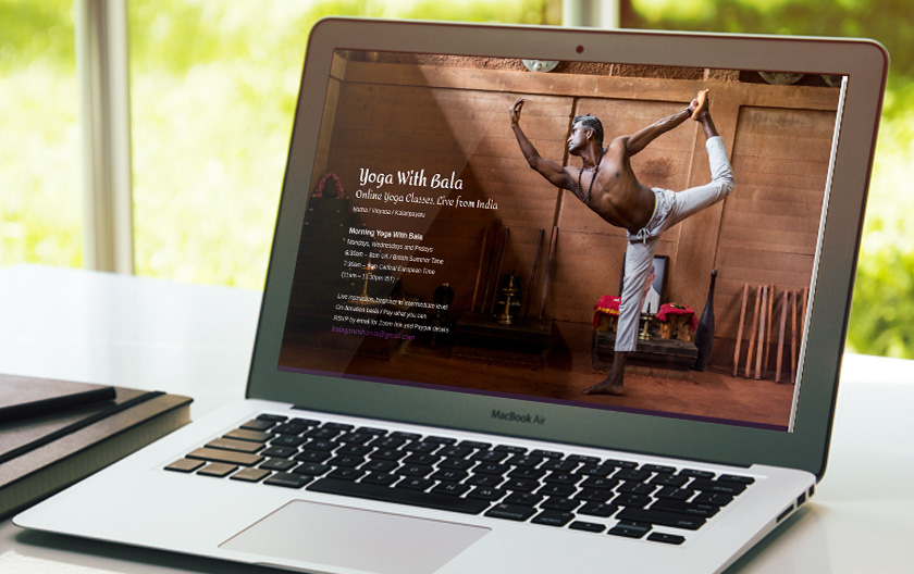 Yoga With Bala Website